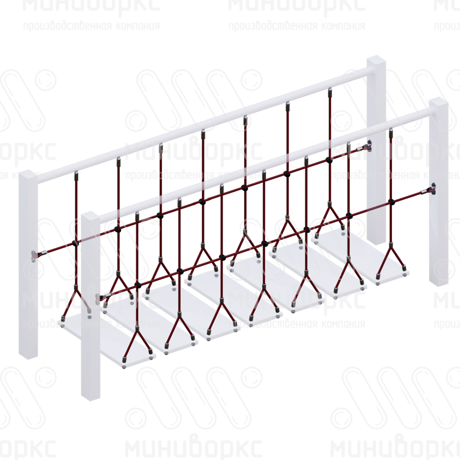 Канатные ограждения для мостиков – F-0016 купить в Челябинске | Миниворкс | картинка 2