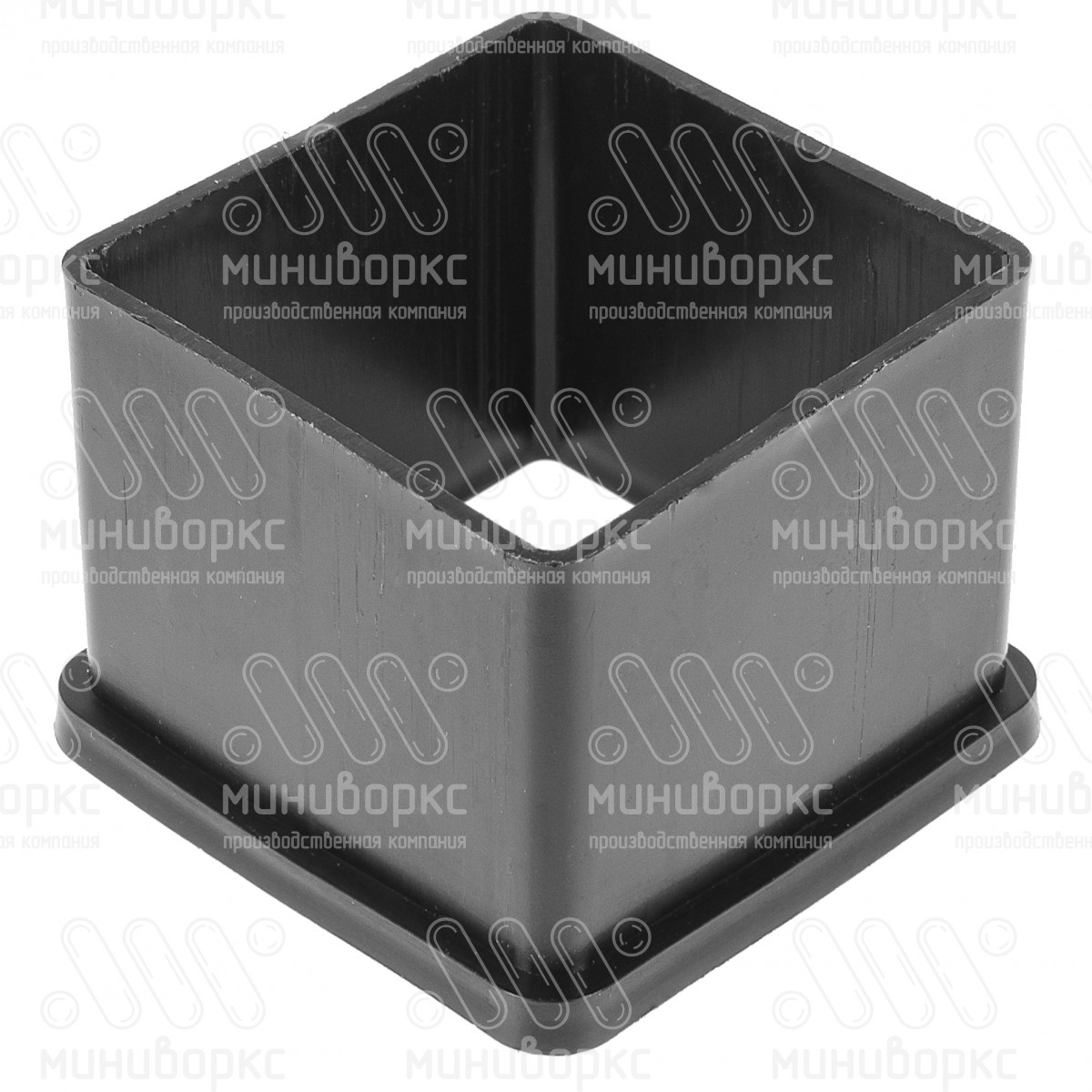 Переходник пластиковый для труб с 60х60 на 50х50, цвет черный – ПР50-60ЧП - 3