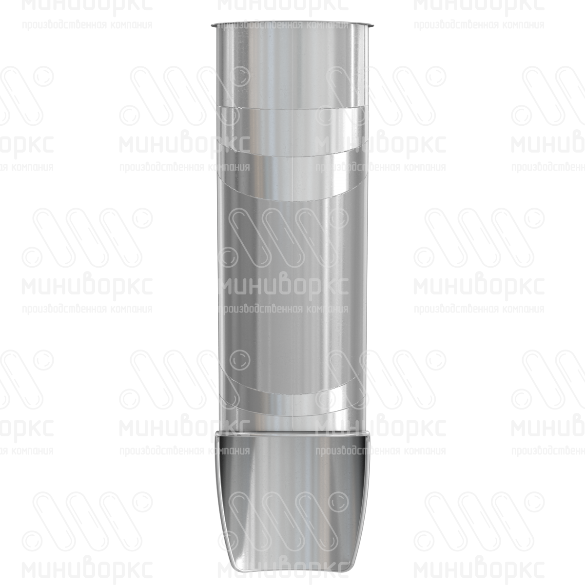 Горка туннельная из нержавеющей стали с высотой спуска 1000 мм, цвет нержавеющая сталь – STP19-1000-765 - 3