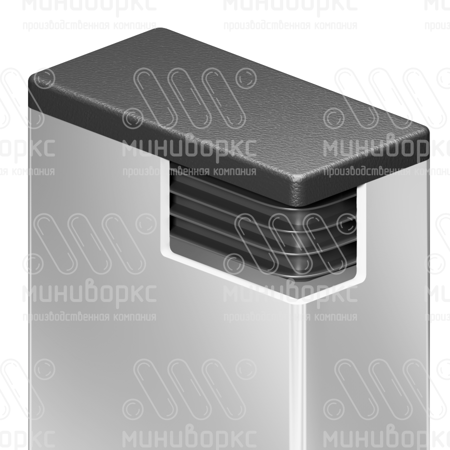 Прямоугольные заглушки для труб 80x40 – ILR80x40+3 | картинка 4