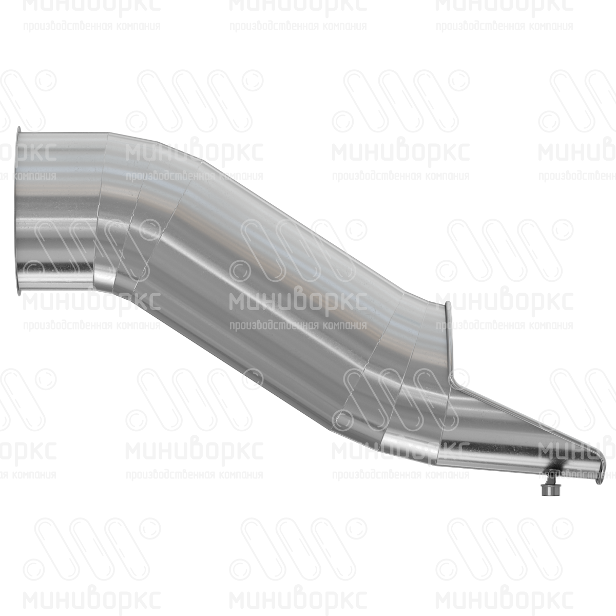 Горка туннельная из нержавеющей стали с высотой спуска 1000 мм, цвет нержавеющая сталь – STP19-1000-765 - 2