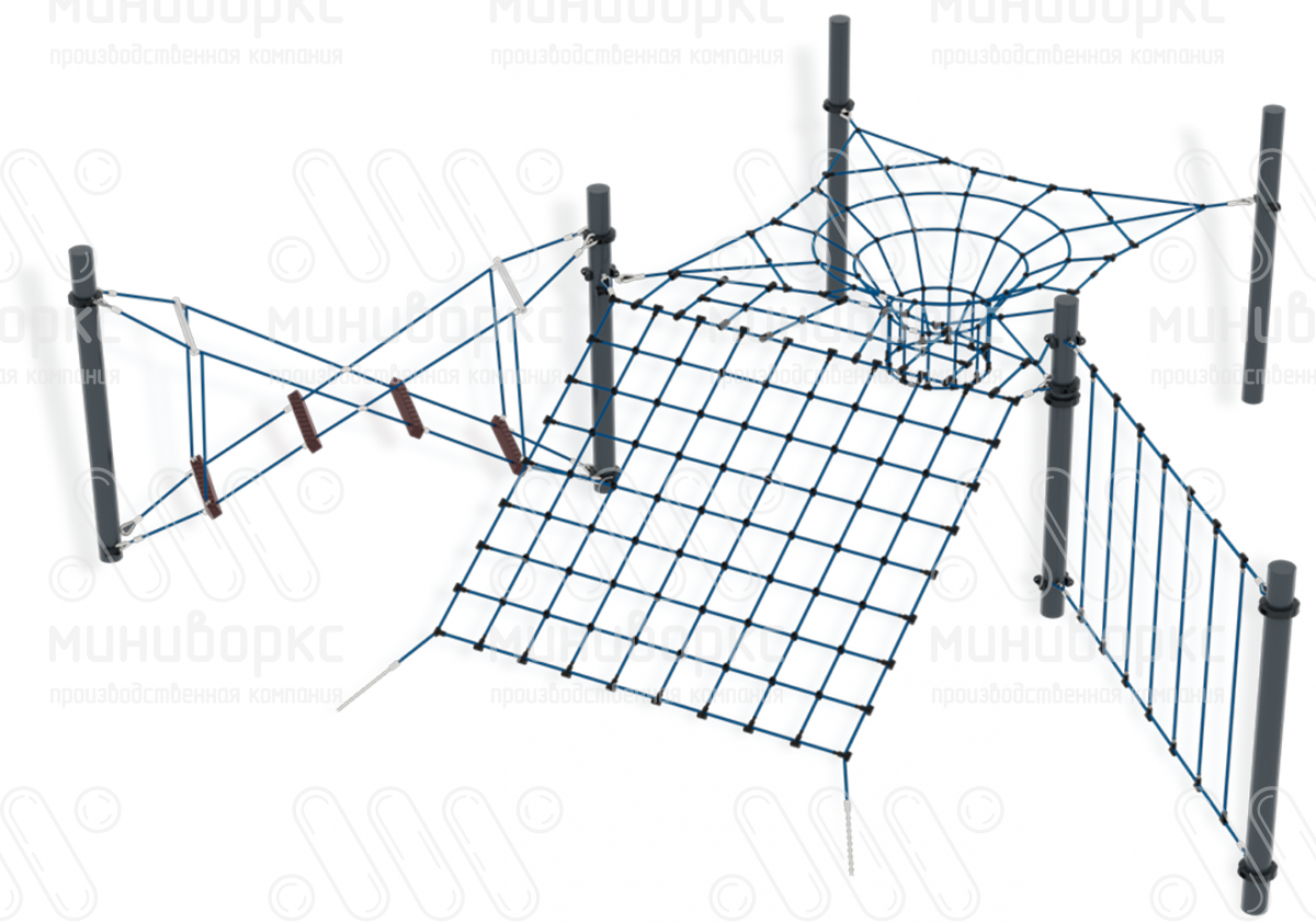 Канатные полосы препятствий – M-0003.20-02 | картинка 1