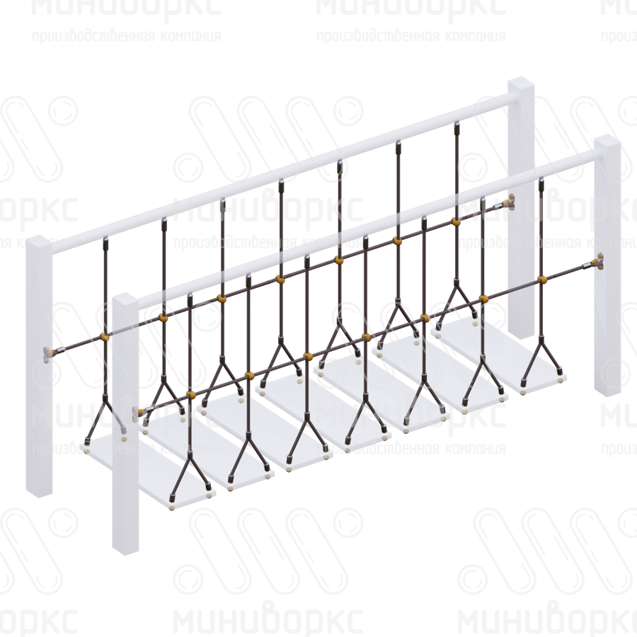Канатные ограждения для мостиков – F-0016 купить в Челябинске | Миниворкс | картинка 6