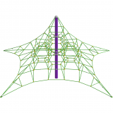 Канатные конструкции Пирамиды – P-2400-3w-Ral7016