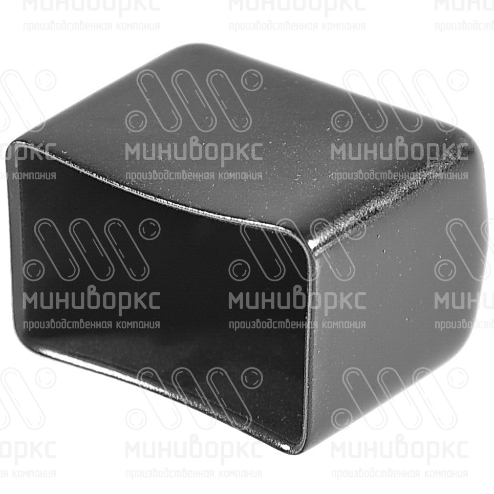 Заглушка прямоугольная 5x80, изготовлена из ПВХ (PVC) , цвет черный – CBPR80x5 - 2