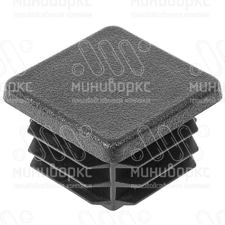 Заглушка пластиковая квадратная 35х35, практичная, цвет черный – 35-35ПЧС - 1
